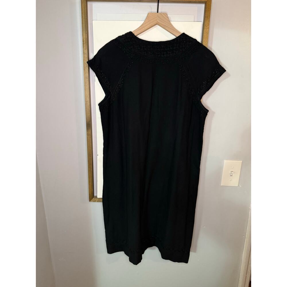 ROLLER RABBIT Faith Embroidered Black shift dress size small - Picture 10 of 10